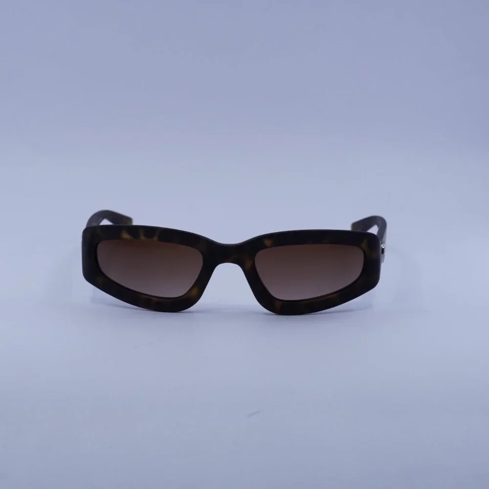 Gucci GG1787S 002 Sunglasses Dark Havana Cat Eye Frame, Brown Lenses
